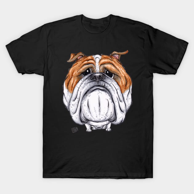 English Bulldog Dog T-Shirt by obillwon